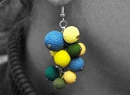 Náušnice hrozen z kolekce Colors