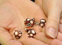 Náušnice pecky z kolekce Safari