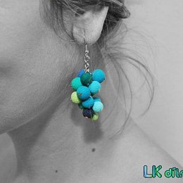 Náušnice hrozny z kolekce Colors